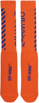 Off-White Diag Logo Intarsia Stretch Socks Orange/Blue Order Off-White Diag Logo Intarsia Stretch Socks Orange/Blue