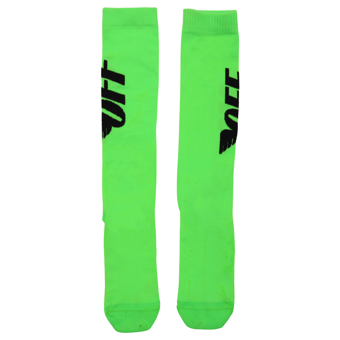 Off‑White Off Wings Socks (SS19) Green/Black - Novelship