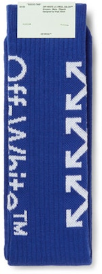 Off-White Glittered Logo Intarsia Stretch Socks (SS19) Blue/White Order Off-White Glittered Logo Intarsia Stretch Socks (SS19) Blue/White