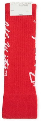 Off-White Impressionism' Logo Intarsia Stretch Socks (SS19) Red/White Order Off-White Impressionism' Logo Intarsia Stretch Socks (SS19) Red/White