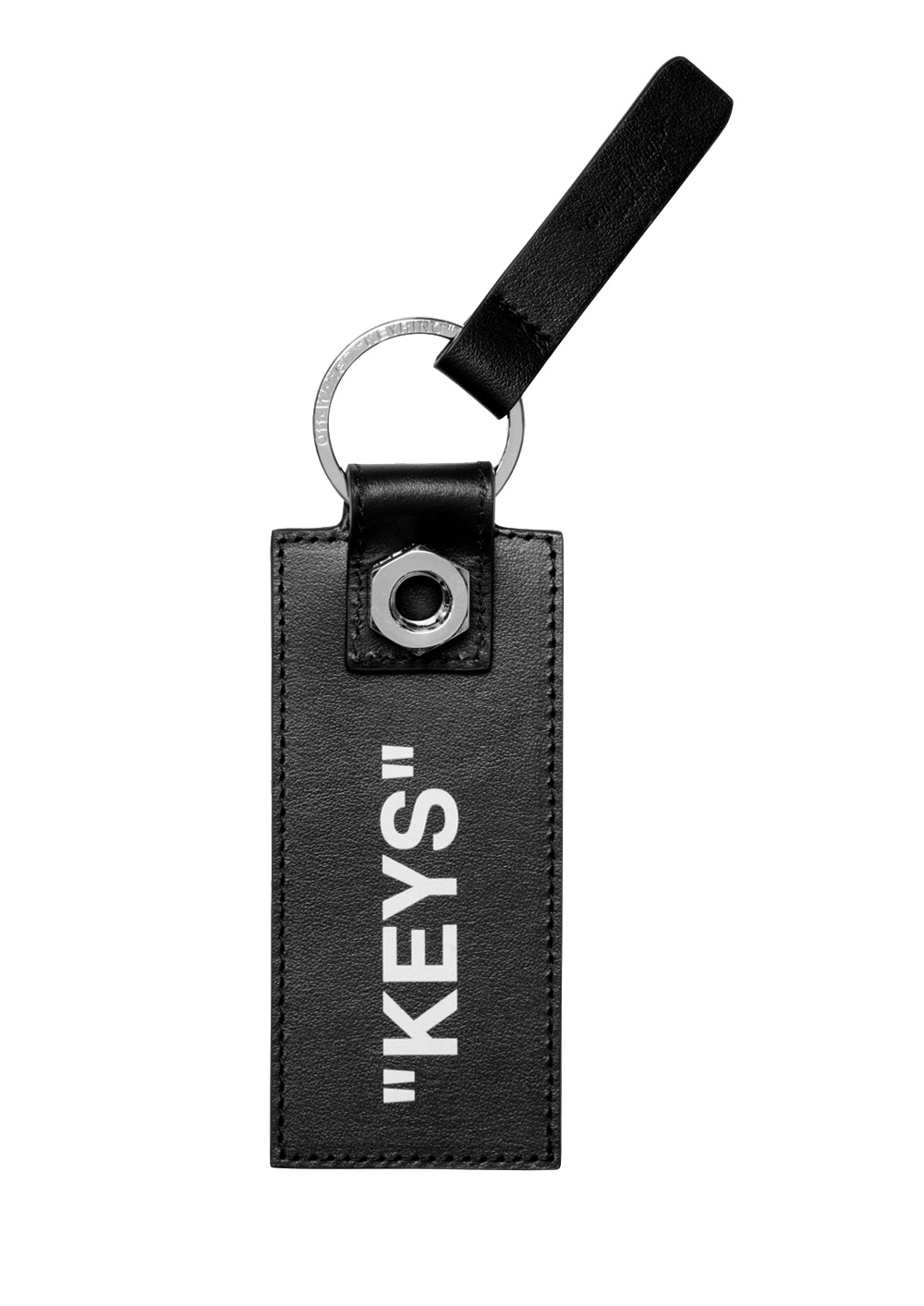 Off white 2025 quote keychain