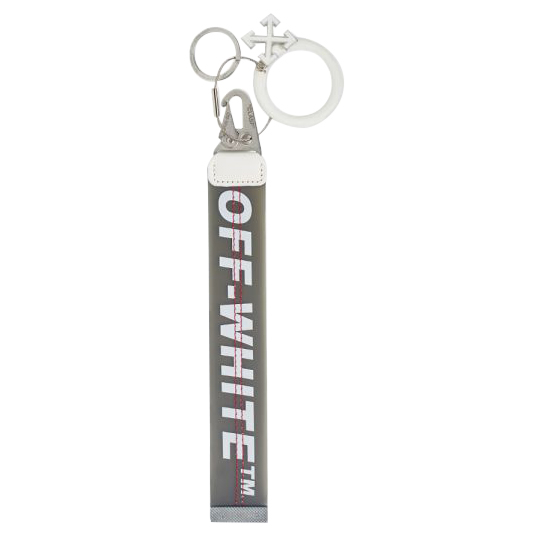 Off‑White Rubber Industrial Keychain Black - Novelship