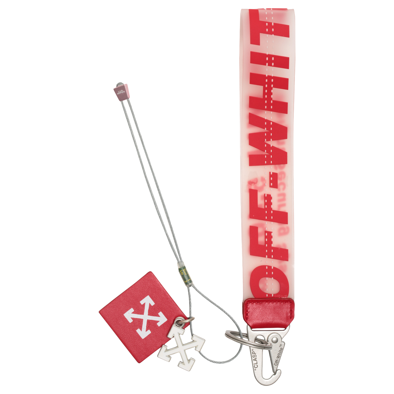 Off‑White Rubber Industrial Keychain (SS19) Red - Novelship