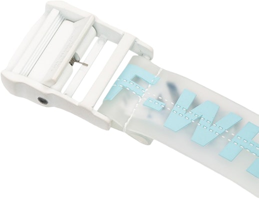 Off-White Rubber Industrial Belt Transparent/Light Blue Order Off-White Rubber Industrial Belt Transparent/Light Blue