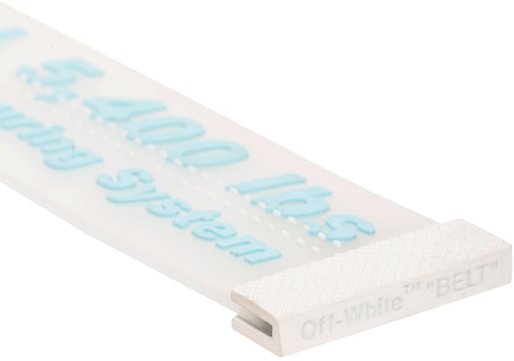 Off-White Rubber Industrial Belt Transparent/Light Blue Lookbook Off-White Rubber Industrial Belt Transparent/Light Blue