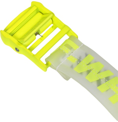 Off-White Rubber Industrial Belt (SS19) Transparent Fluo Yellow Order Off-White Rubber Industrial Belt (SS19) Transparent Fluo Yellow