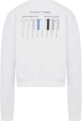 Off-White Cropped Meteor Palette Sweatshirt White/Multicolor Order Off-White Cropped Meteor Palette Sweatshirt White/Multicolor