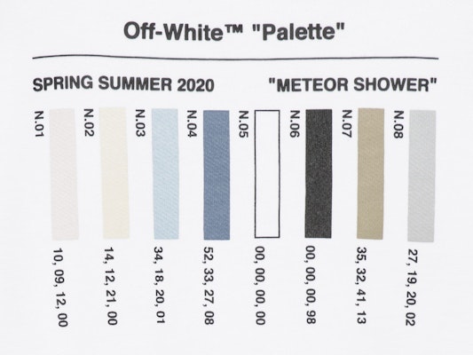 Off-White Cropped Meteor Palette Sweatshirt White/Multicolor Lookbook Off-White Cropped Meteor Palette Sweatshirt White/Multicolor