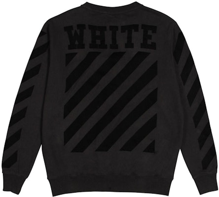 Off-White Tone On Tone Crewneck Black Order Off-White Tone On Tone Crewneck Black