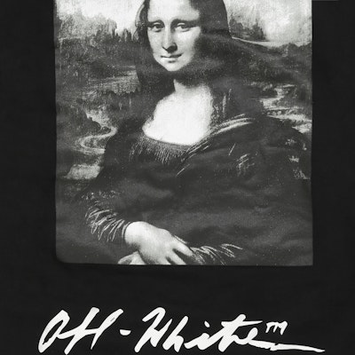 Off-White Monalisa Graphic Print Hoodie Black/White Lookbook Off-White Monalisa Graphic Print Hoodie Black/White
