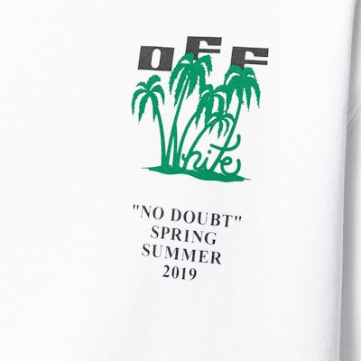 Off-White No Doubt Palm Tree Graphic Sweatshirt White/Multicolor Order Off-White No Doubt Palm Tree Graphic Sweatshirt White/Multicolor