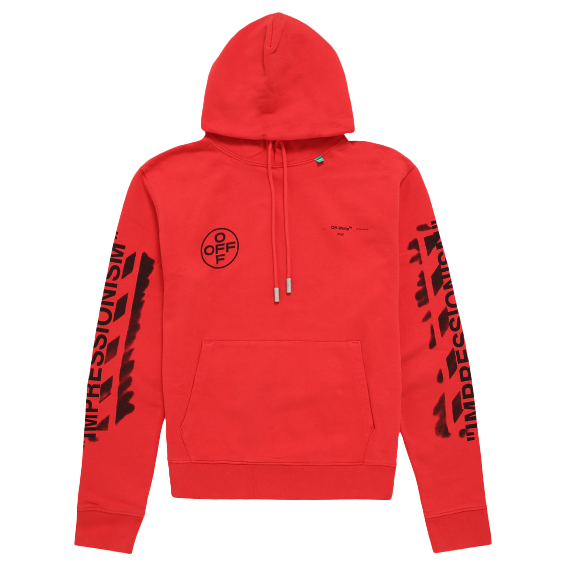 Off‑White Diag Stencil Hoodie Red/Black - Novelship