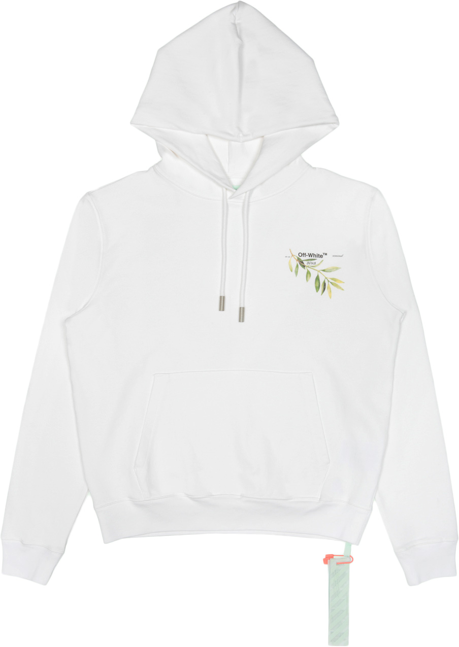 Buy Off White Gente Roma Graphic Leaf Hoodie White Multicolor Novelship