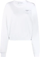 Off-White Cropped Puzzle Arrows Sweatshirt White/Multicolor Off-White Cropped Puzzle Arrows Sweatshirt White/Multicolor