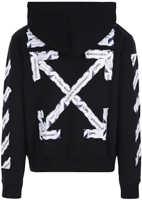 Off-White Airport Tape Zip Up Hoodie Black Order Off-White Airport Tape Zip Up Hoodie Black