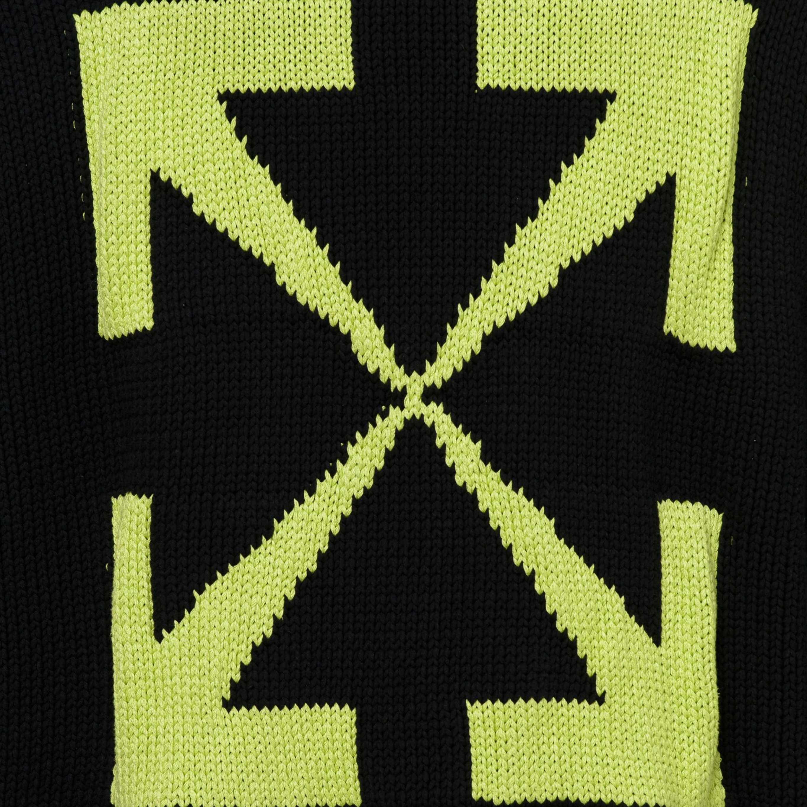 Off‑White Harry The Bunny Knit Sweater Black/Brilliant Green