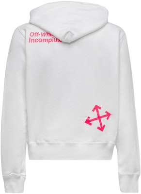 Off-White Halftone Arrows Hoodie White/Fuchsia Order Off-White Halftone Arrows Hoodie White/Fuchsia