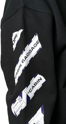 Off-White Airport Tape Arrows Diag Sweatshirt Black Order Off-White Airport Tape Arrows Diag Sweatshirt Black