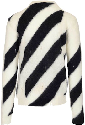 Off-White Diag Mohair Sweater Black/White Order Off-White Diag Mohair Sweater Black/White