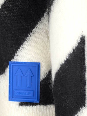 Off-White Diag Mohair Sweater Black/White Lookbook Off-White Diag Mohair Sweater Black/White