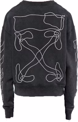 Off-White Abstract Arrows Embroidered Sweatshirt Black/White Order Off-White Abstract Arrows Embroidered Sweatshirt Black/White