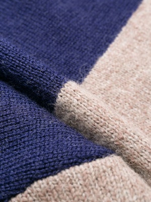 Off-White Distressed Striped Sweater Blue/Black Lookbook Off-White Distressed Striped Sweater Blue/Black