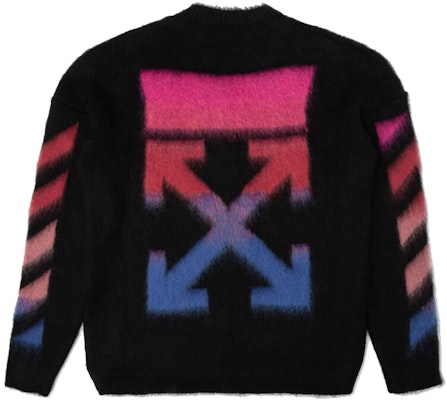Off-White Diag Brushed Sweater Black/Multicolor Order Off-White Diag Brushed Sweater Black/Multicolor