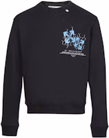 Off-White Fence Arrows Sweatshirt Black/Blue Off-White Fence Arrows Sweatshirt Black/Blue