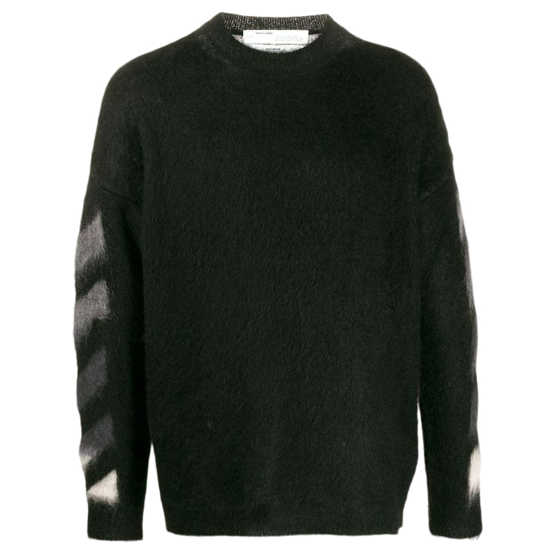 Off white brushed top knitwear