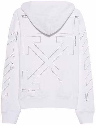 Off white diag unfinished hoodie Clearance