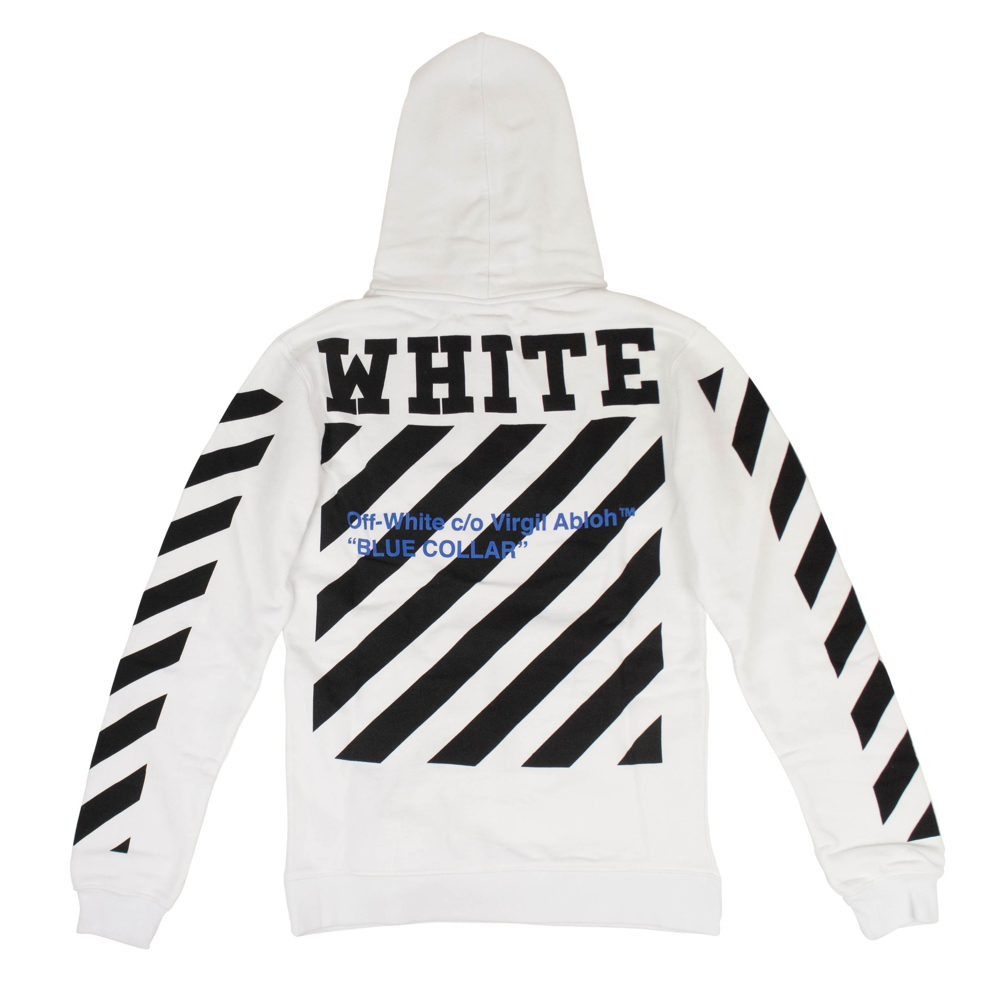 Off white 2025 blue collar hoodie