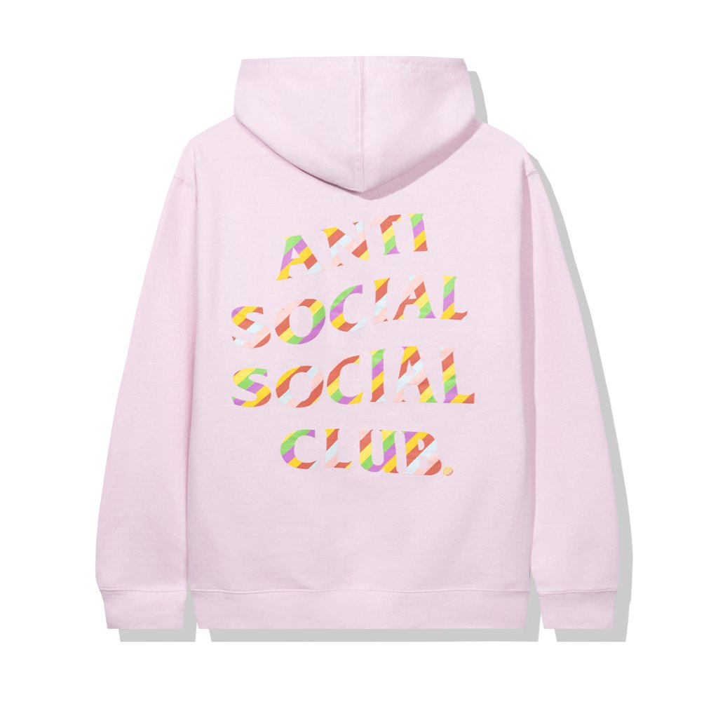 Anti social social club pink hoodie sale