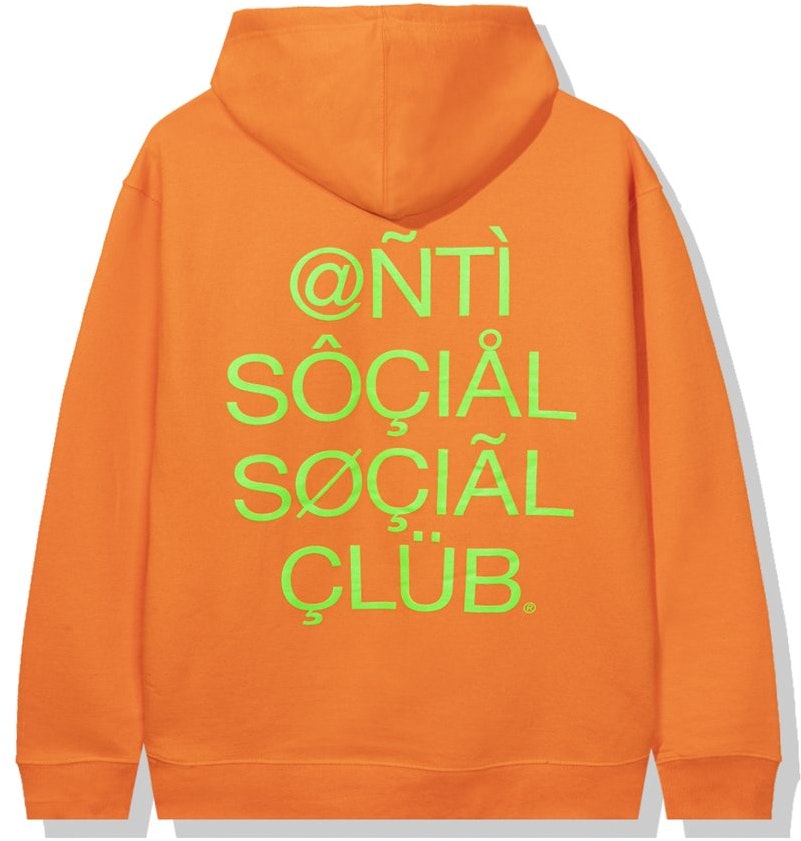 Black and orange anti social social club Clearance