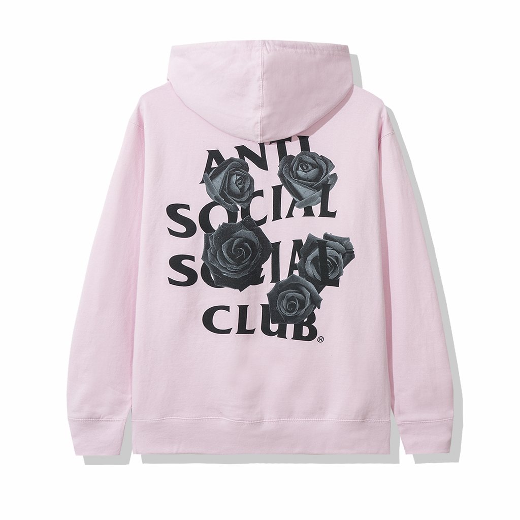 Anti social social club pink flower hoodie online