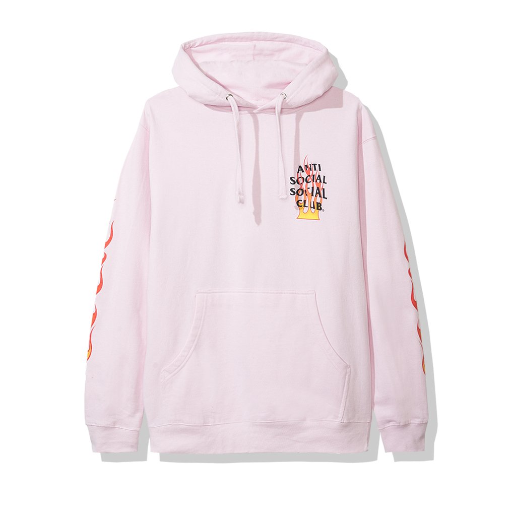 Anti Social Social Club Firebird Hoodie FW19 Pink Novelship