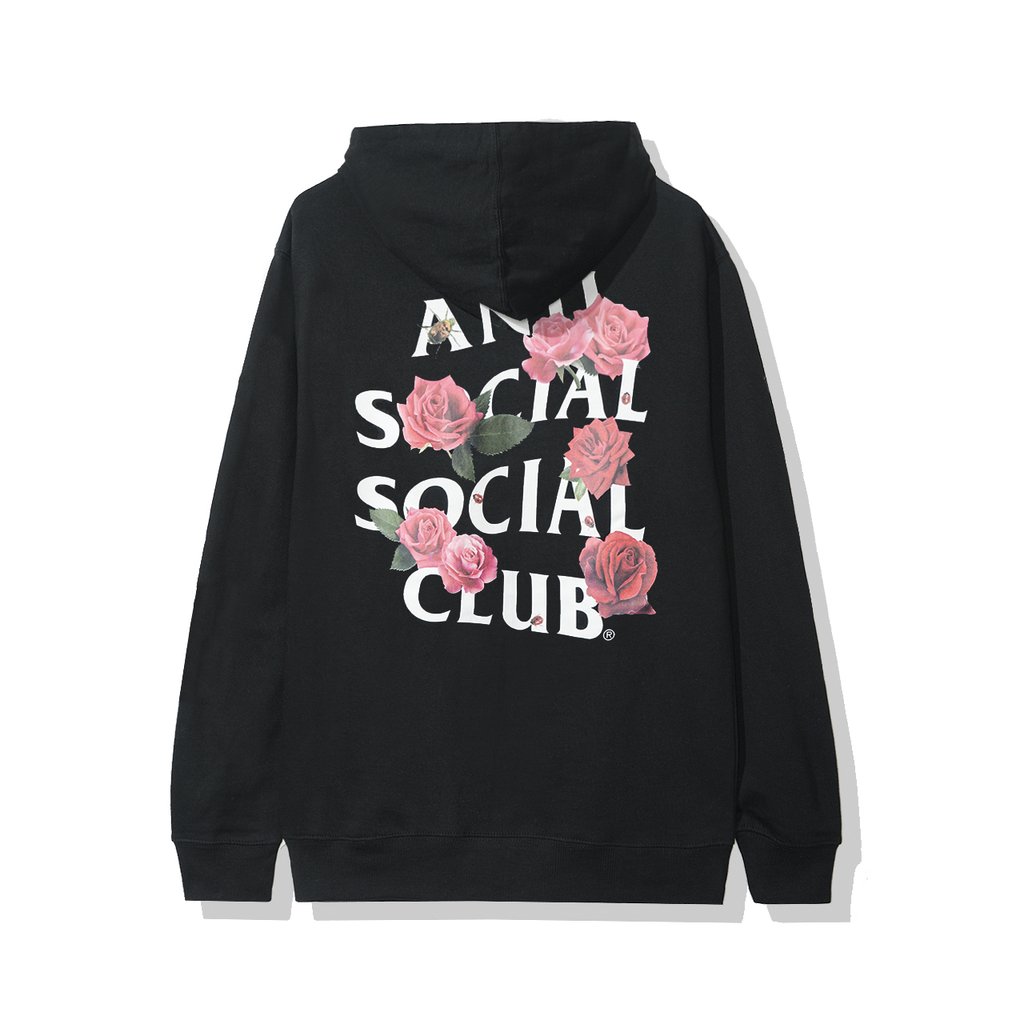 Anti social social hotsell club pink flower hoodie