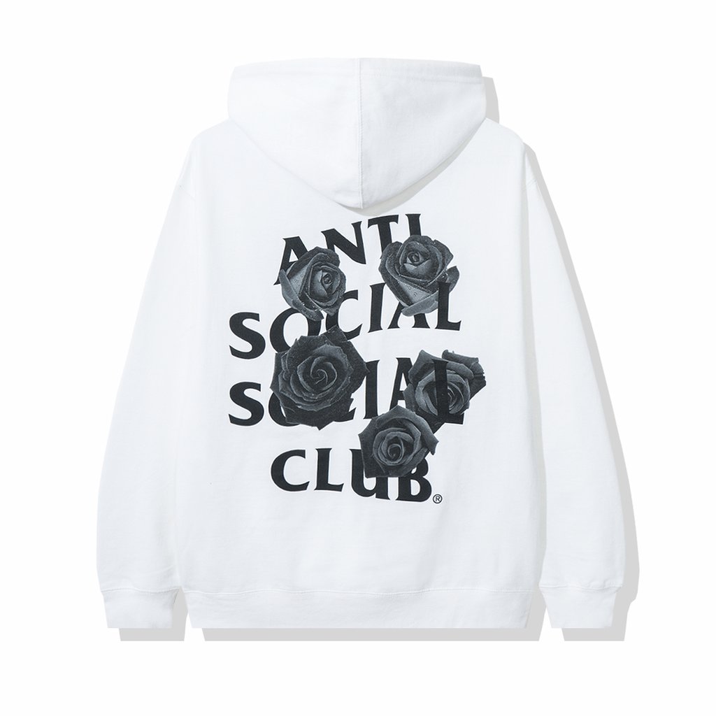 White clearance rose hoodie