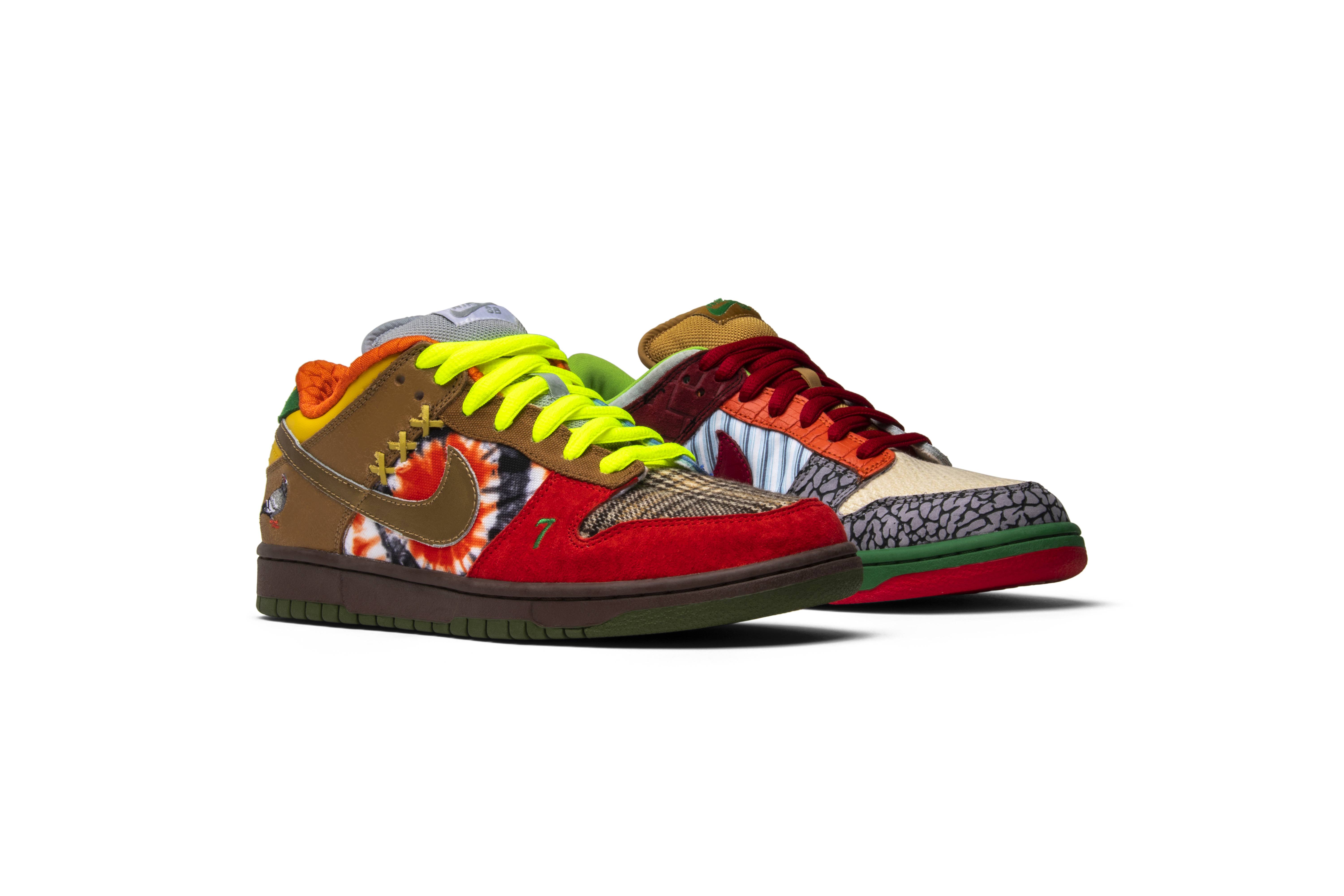 sb what the dunk sneakers price