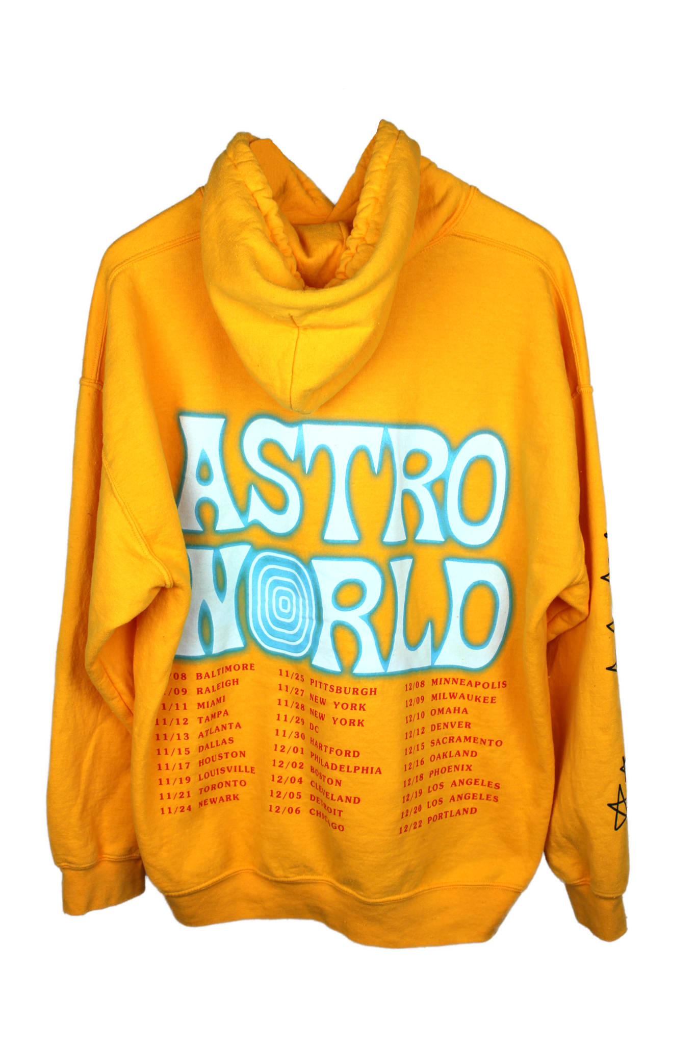 Astroworld Merch Orange Astroworld Hoodie Travis Scott Yellow