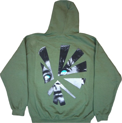 Travis Scott Astroworld Shattered Face Hoodie Olive Order Travis Scott Astroworld Shattered Face Hoodie Olive