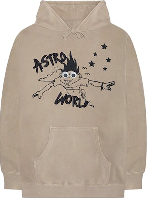 Travis Scott Astroworld Look Mom I Can Fly Hoodie Tan Novelship