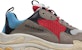 Balenciaga Triple S Kelabu Merah Biru 512175 W09O2 4365