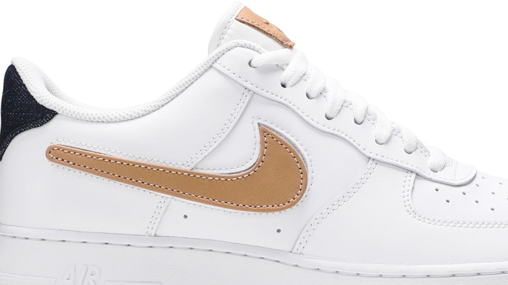 Nike Air Force 1 Low 07 LV8 Removable Swoosh White Vachetta