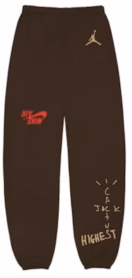 Travis Scott Jordan Cactus Jack Highest Sweatpant Brown Buy Travis Scott Jordan Cactus Jack Highest Sweatpant Brown