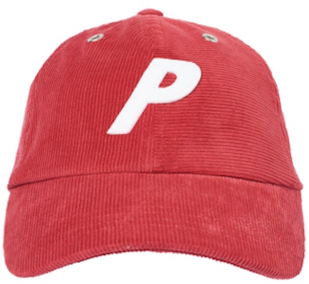 Palace P Cord 6-Panel Red Order Palace P Cord 6-Panel Red