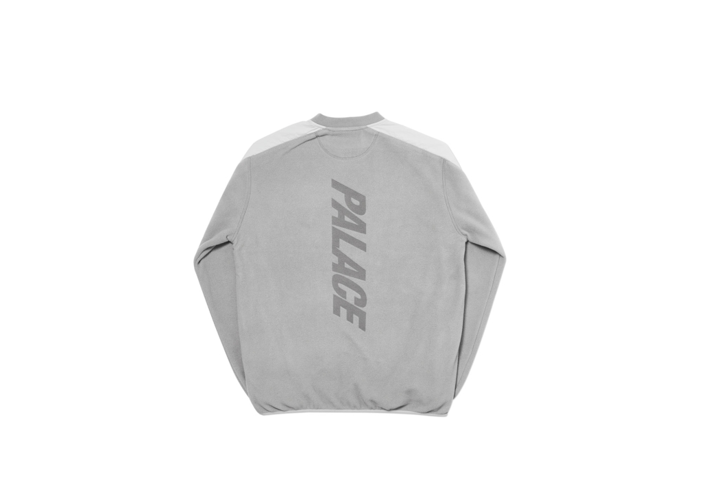 Palace Polartec Lazer Crew Grey - Novelship