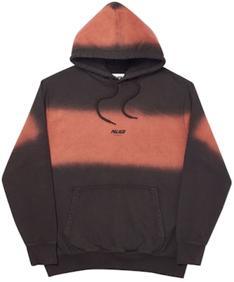 Palace Fader Dip Dye Hood Black Buy Palace Fader Dip Dye Hood Black