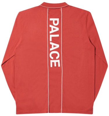 Palace Liner Longsleeve Polo Red Order Palace Liner Longsleeve Polo Red