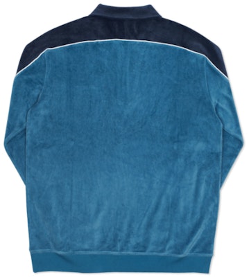 Palace Velour Half Zip Grey/Black Order Palace Velour Half Zip Grey/Black