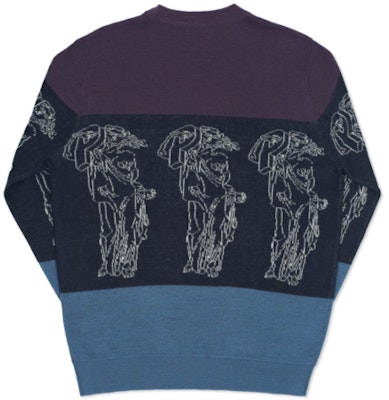 Palace P Statue Knit Purple/Black Order Palace P Statue Knit Purple/Black